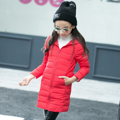 Καθημερινό παιδικό μπουφάν με κουκούλα με μακρύ σχέδιο σε διάφορα χρώματα