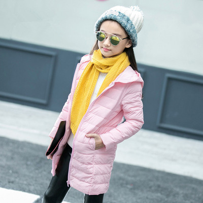 Καθημερινό παιδικό μπουφάν με κουκούλα με μακρύ σχέδιο σε διάφορα χρώματα