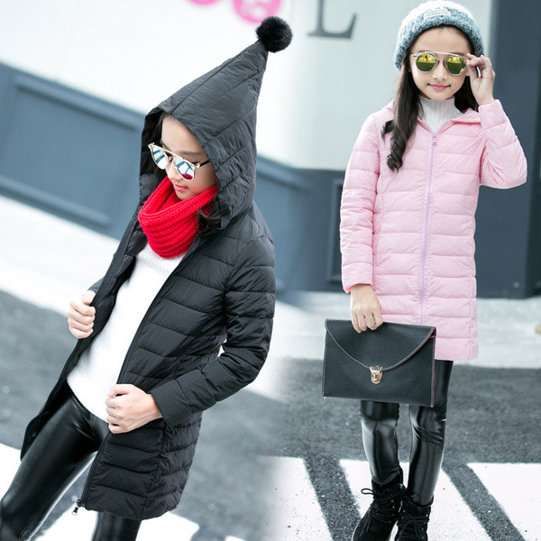 Καθημερινό παιδικό μπουφάν  με κουκούλα με μακρύ σχέδιο σε διάφορα χρώματα