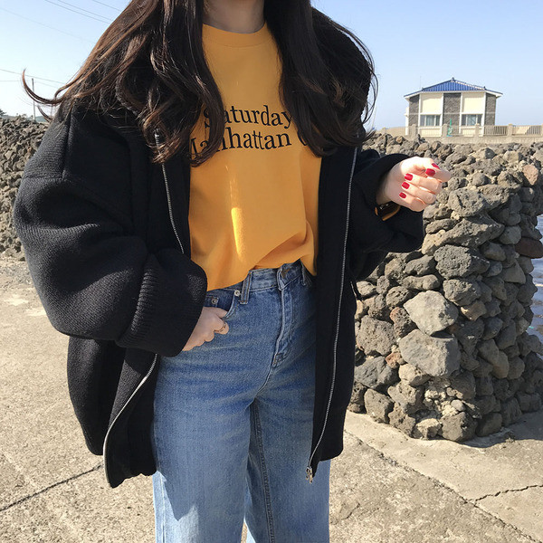 Cardigan casual dama cu gluga - model larg