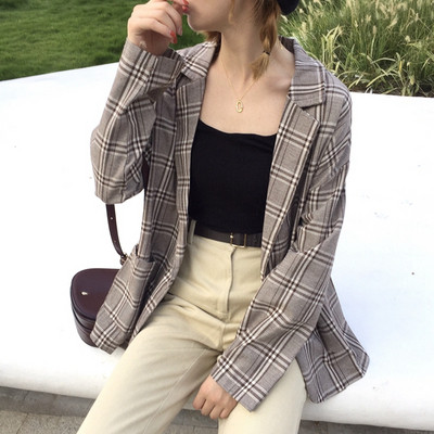 Γυναικείο μοντέρνο παλτό με ντεκολτέ σε σχήμα V σε δύο χρώματα