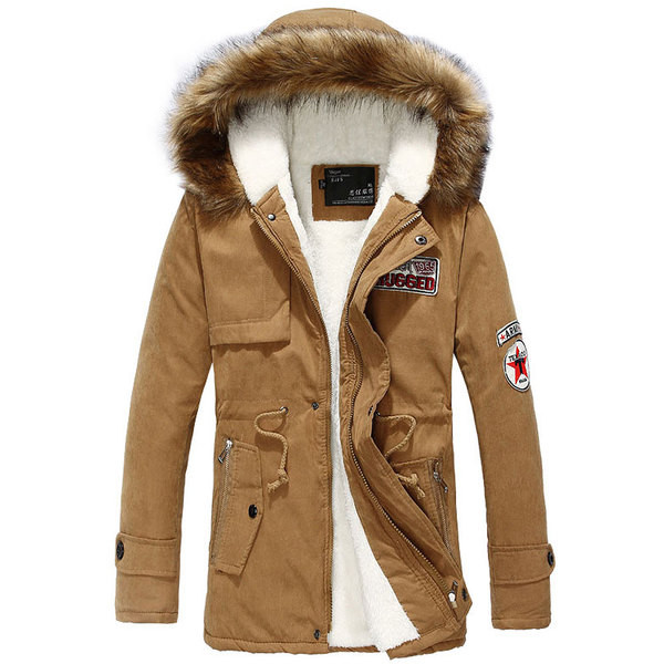 Jachetă modernă pentru bărbați cu puf și căptușeală moale