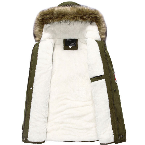 Jachetă modernă pentru bărbați cu puf și căptușeală moale