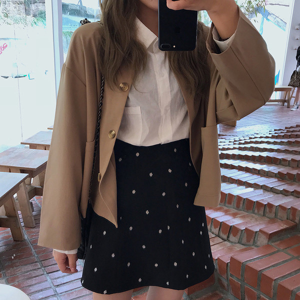 Palton de dama de toamna de culoare maro