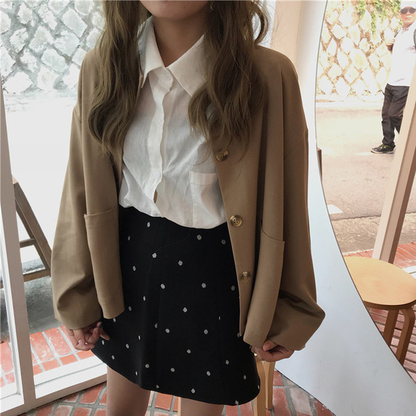 Palton de dama de toamna de culoare maro