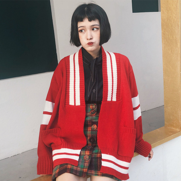 Vesta de dama in doua culori - albastru inchis si rosu