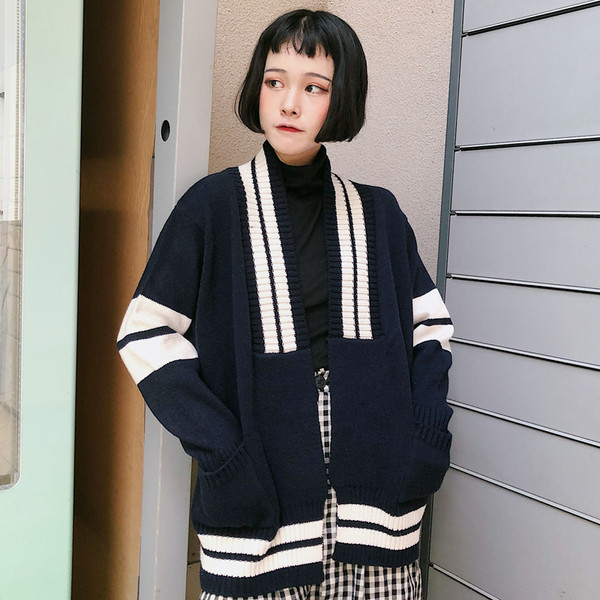 Vesta de dama in doua culori - albastru inchis si rosu