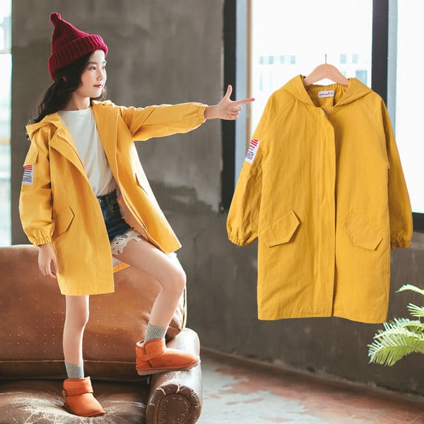 Παιδικό αθλητικό μπουφάν με κουκούλα σε δύο χρώματα