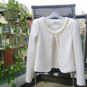 Geaca de dama eleganta cu perle decorative in trei culori