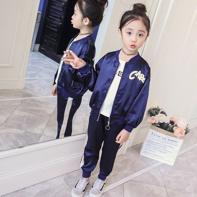 Παιδική φόρμα για κορίτσια σε δύο χρώματα