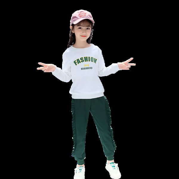 Παιδικό σπορ-κομψό σετ για κορίτσια σε τρία χρώματα