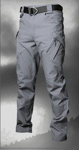 Мъжки спортно-ежедневен панталон с висока талия и джобове