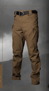 Мъжки спортно-ежедневен панталон с висока талия и джобове