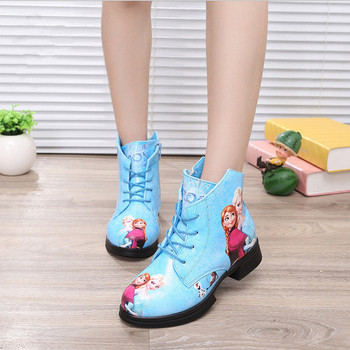 Σύγχρονες παιδικές  μπότες  για κορίτσια με πολύχρωμη εφαρμογή σε διάφορα χρώματα