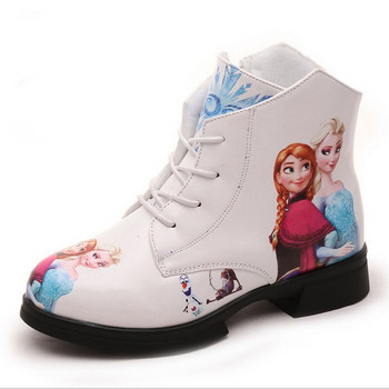 Σύγχρονες παιδικές  μπότες  για κορίτσια με πολύχρωμη εφαρμογή σε διάφορα χρώματα