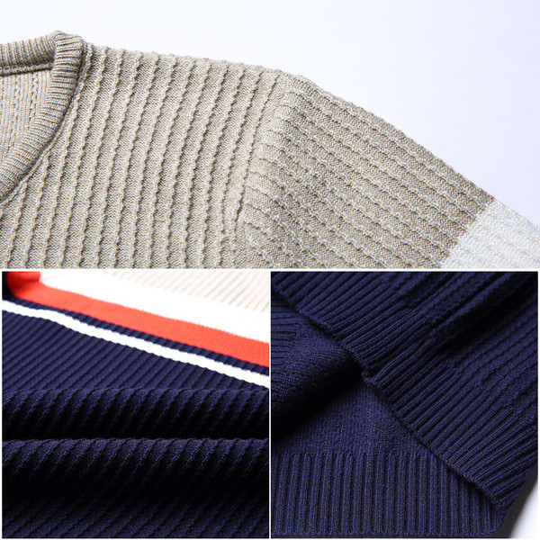 Κομψό ανδρικό πουλόβερ με ντεκολτέ σε σχήμα V σε τέσσερα χρώματα