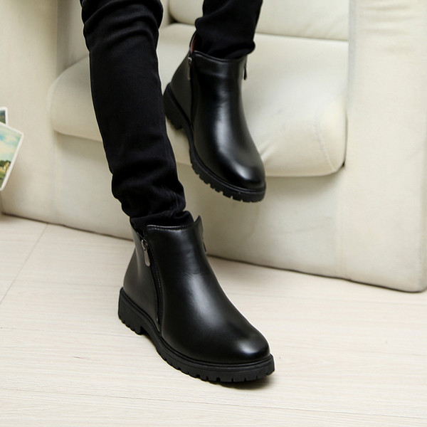 Cizme stilate pentru bărbați cu fermoar lateral