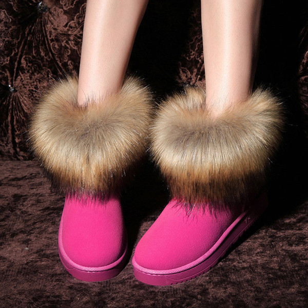 Cizme de iarna actuale cu puf in mai multe culori