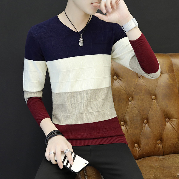 Κομψό ανδρικό πουλόβερ σε τρία χρώματα