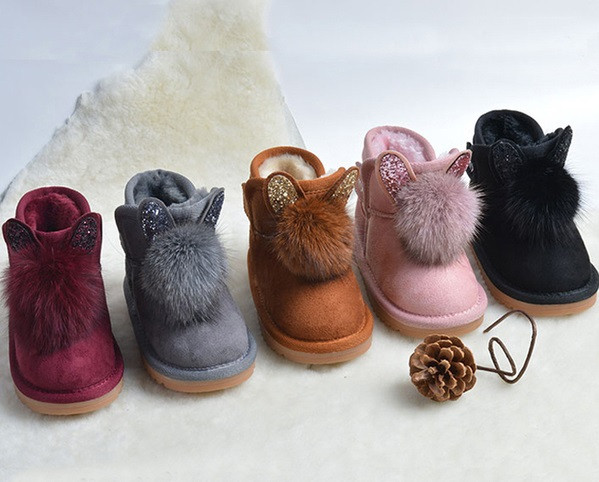 Cizme moderne pentru copii pentru fete cu element 3D in mai multe culori