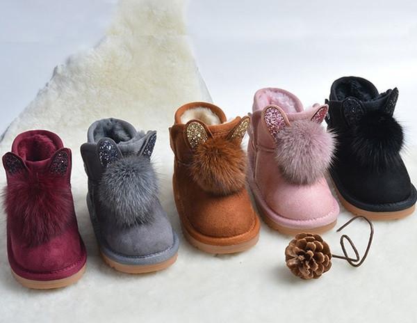 Cizme moderne pentru copii pentru fete cu element 3D in mai multe culori