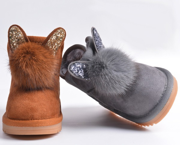 Cizme moderne pentru copii pentru fete cu element 3D in mai multe culori