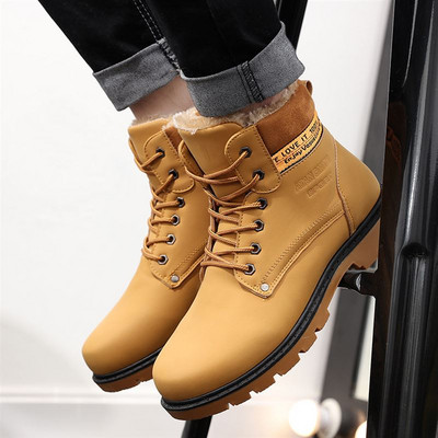 Cizme casual barbatesti de culoare inchisa si deschisa