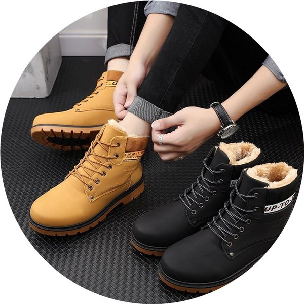 Cizme casual barbatesti de culoare inchisa si deschisa