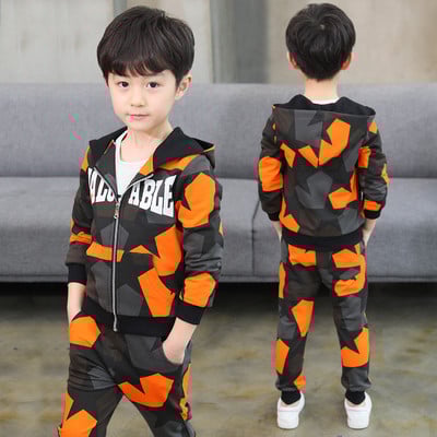 Trening pentru copii pentru baieti cu inscriptie in trei culori