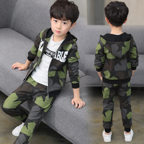 Trening pentru copii pentru baieti cu inscriptie in trei culori