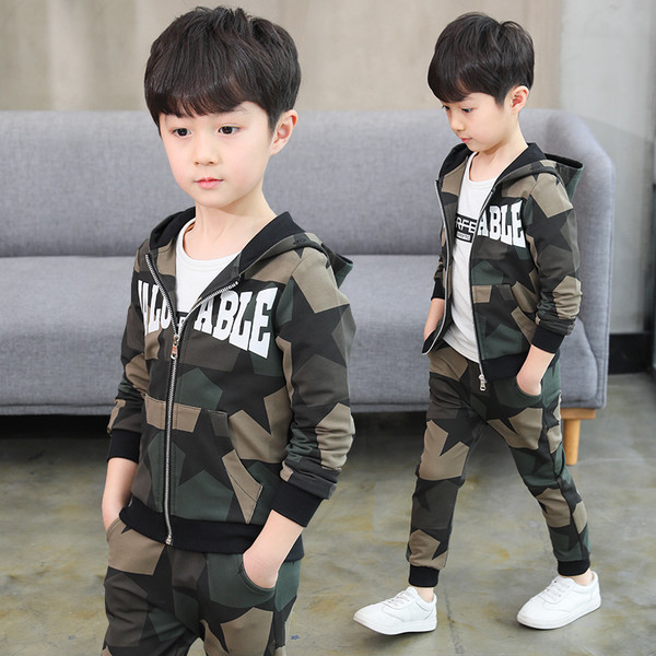 Trening pentru copii pentru baieti cu inscriptie in trei culori