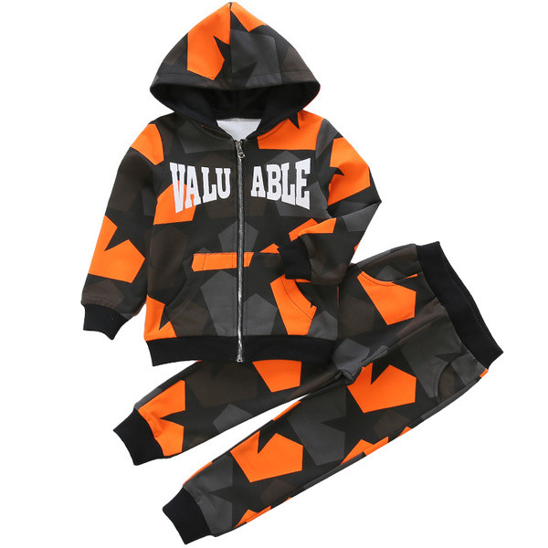 Trening pentru copii pentru baieti cu inscriptie in trei culori