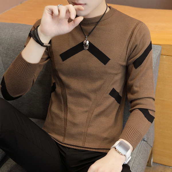 Κομψό ανδρικό πουλόβερ  σε τρία χρώματα