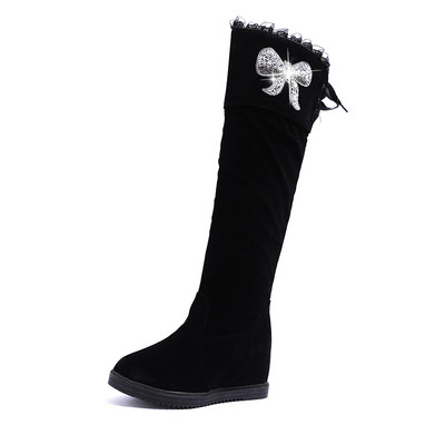 Κυρίες μπότες με διακοσμητικές πέτρες σε μαύρο χρώμα - τρία μοντέλα