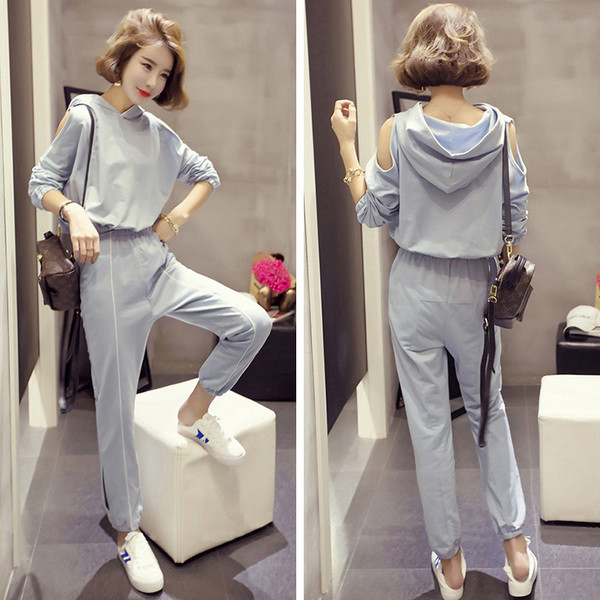 Set sport de toamna din doua piese in doua culori