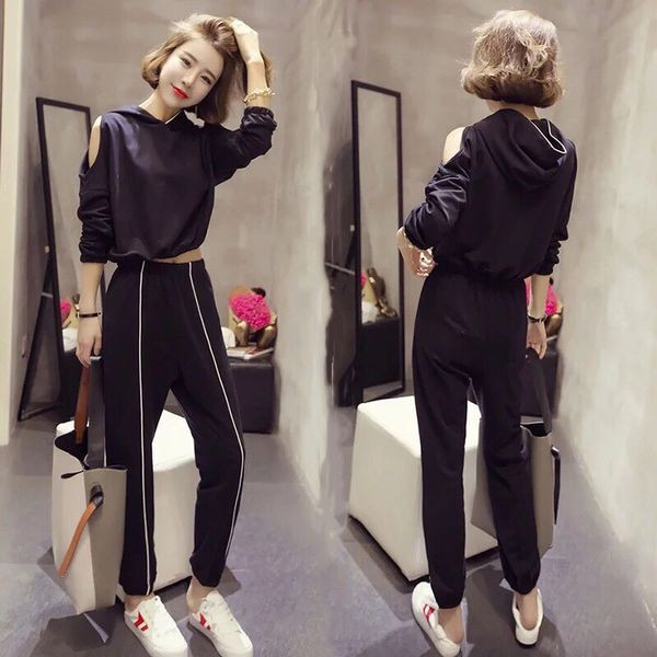 Set sport de toamna din doua piese in doua culori