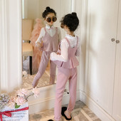 Set pentru copii elegant pentru fete in doua culori