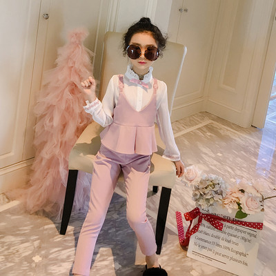 Set pentru copii elegant pentru fete in doua culori