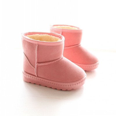 Casual children`s suede boots for girls in several colors