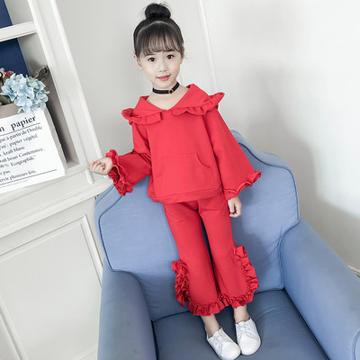 Παιδικό σετ για κορίτσια με κουκούλα σε τρία χρώματα