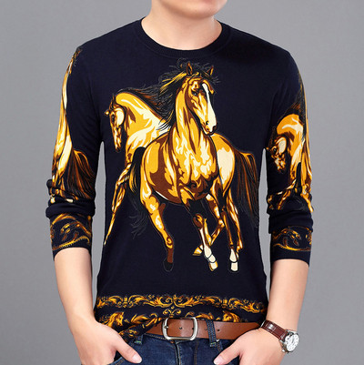 Μοντέρνα ανδρική μπλούζα  σε διαφορετικά σχέδια και χρώματα