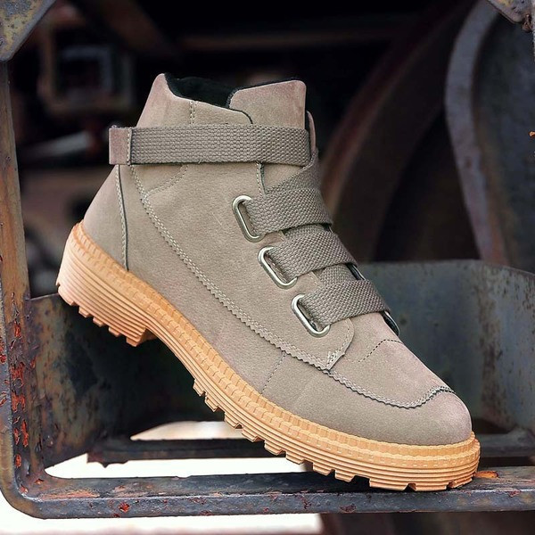 Мъжки ежедневни велурени боти с ластични връзки