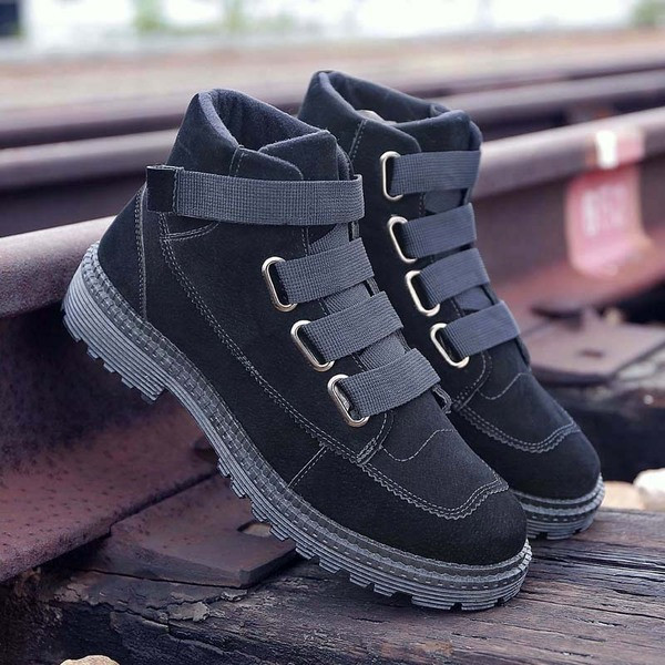 Мъжки ежедневни велурени боти с ластични връзки