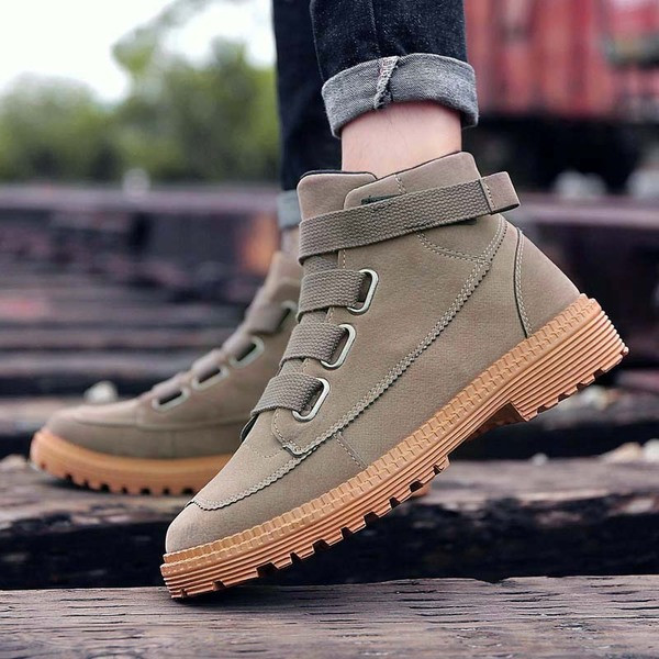 Мъжки ежедневни велурени боти с ластични връзки