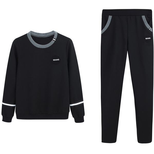 Αθλητικό γυναικείο σετ για το  φθινοπώρο σε δύο μέρη σε πέντε χρώματα