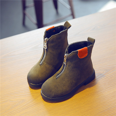 Περιστασιακά μπότες για κορίτσια με φερμουάρ σε διάφορα χρώματα