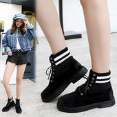 Γυναικείες casual μπότες μεκορδόνια σε μαύρο και καφέ χρώμα