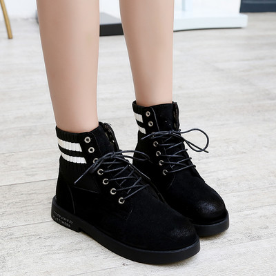 Γυναικείες casual μπότες μεκορδόνια σε μαύρο και καφέ χρώμα