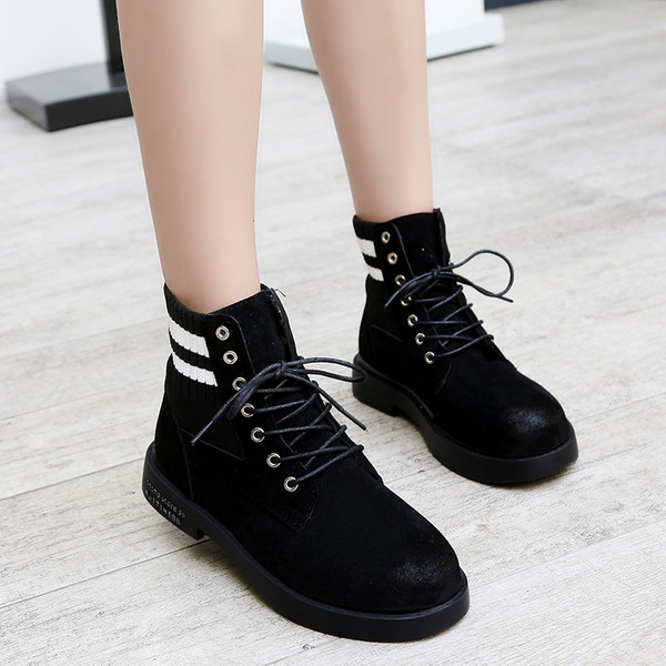 Γυναικείες  casual μπότες μεκορδόνια σε μαύρο και καφέ χρώμα