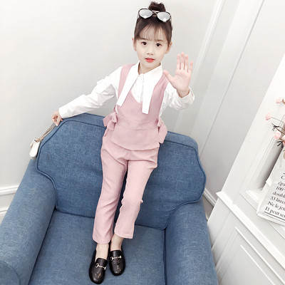 Μοντέρνο παιδικό σετ για κορίτσια σε τρία χρώματα